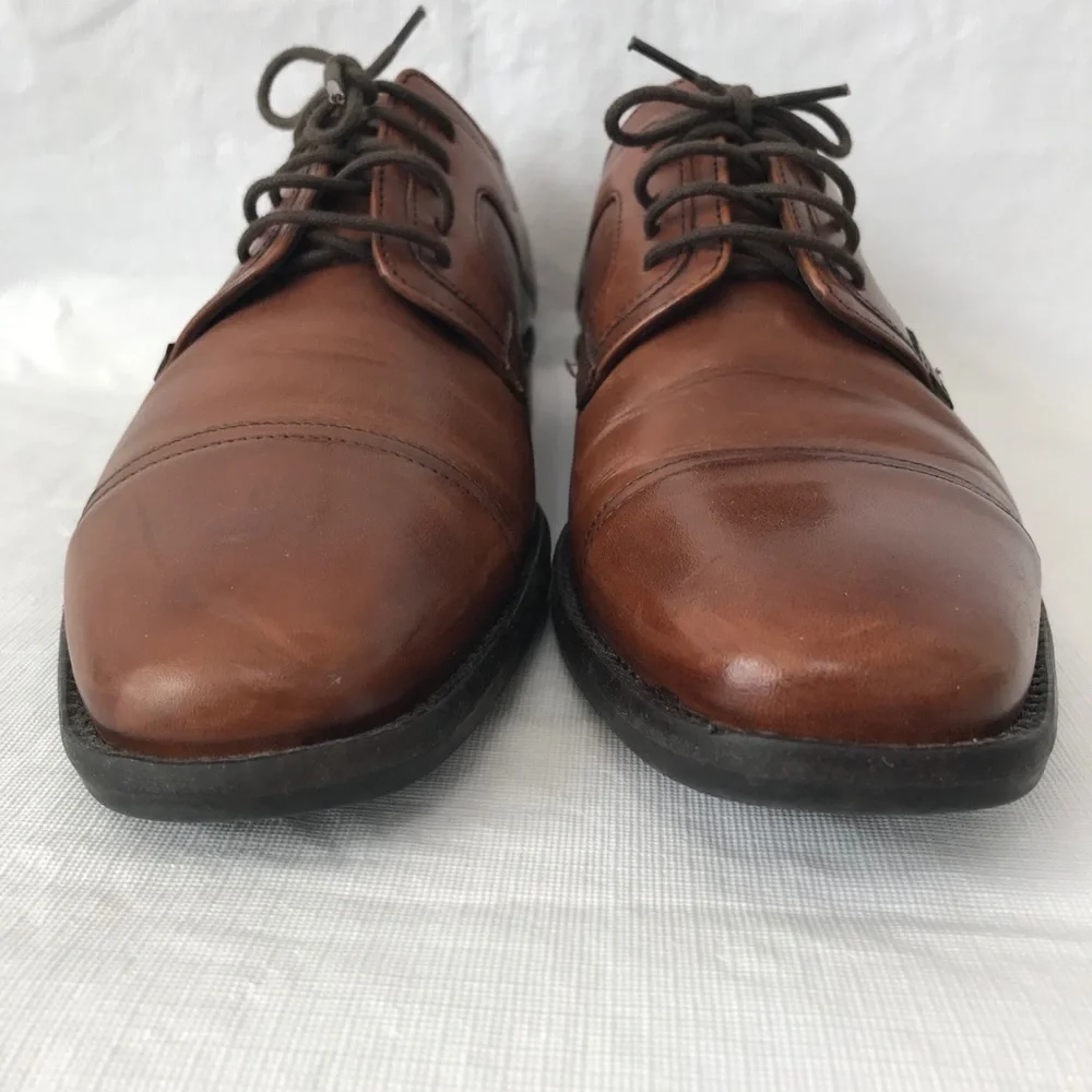 Johnston & Murphy Sheepskin Tabor Cap Toe Shoes